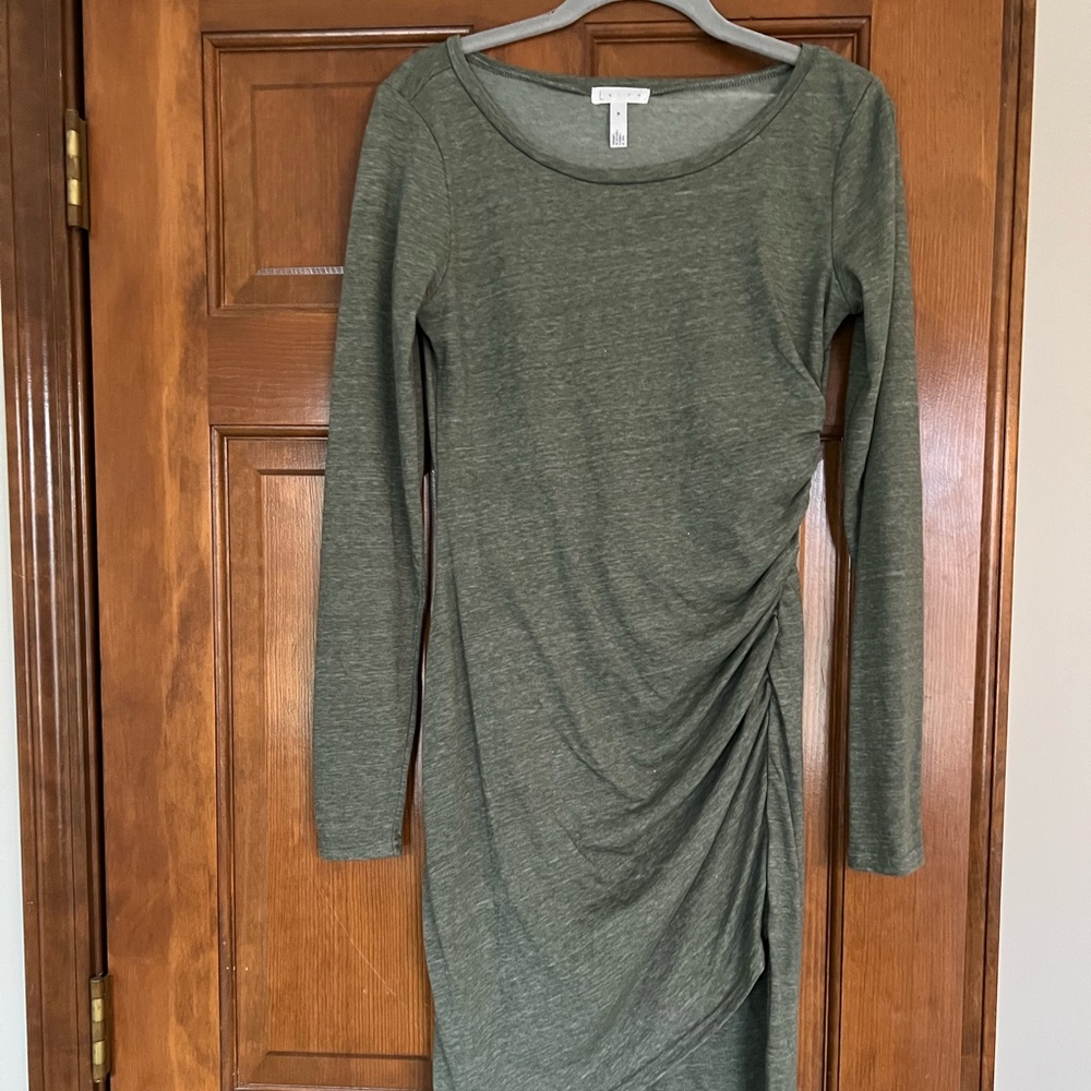 Leith Ruched Long Sleeved Dress